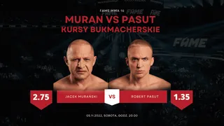 Muran - Pasut: Kursy bukmacherskie na Co-Main Event FAME MMA 16