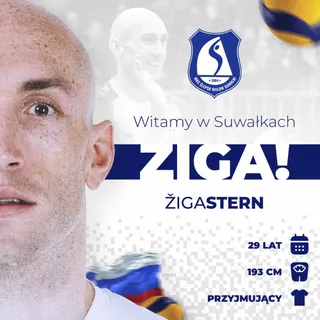 Žiga Štern przyjmującym Ślepska Malow Suwałki!