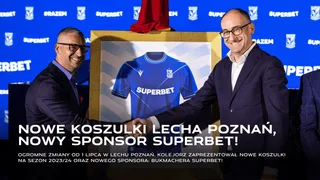 Nowy sponsor Superbet i nowe koszulki Lecha Poznań 2023/24