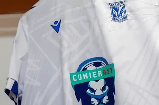 CukierAsy na koszulkach Lecha Poznań w meczu z  Żalgiris Kowno