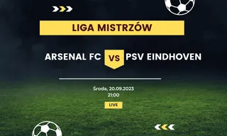 Arsenal FC - PSV Eindhoven: Typy, kursy (20.09.2023)