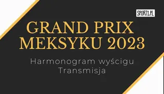 F1: GP Meksyku 2023 Harmonogram. Gdzie oglądać?