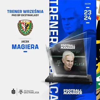 PKO BP Ekstraklasa: Jacek Magiera najlepszym trenerem we wrześniu 2023!