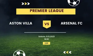 Aston Villa - Arsenal: Typy, kursy (9.12.2023)