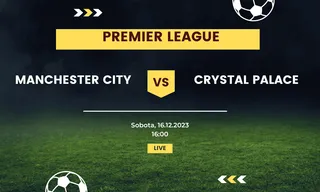 Manchester City - Crystal Palace: Typy, kursy (16.12.2023)