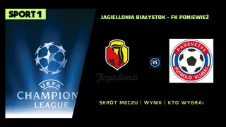Jagiellonia Białystok – FK Poniewież: Skrót, Wynik. Kto wygrał? 31.07.2024