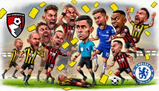 Rekordowa liczba żółtych kartek w meczu Premier League: Bournemouth vs Chelsea