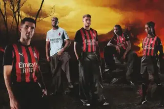 Nowe stroje AC Milan  na sezon 2025-26 zaskakują śmiałym designem