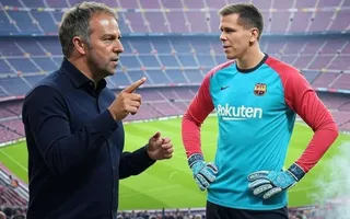 Szczęsny w bramce na El Clasico. Flick: 'Wiek mu służy, uspokoił się... i trochę pali.'