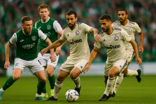 Hibernian - Legia 1:2 skrót meczu. Nsame i Wszołek dają zwycięstwo [WIDEO]