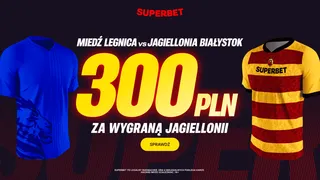 Jagiellonia wygra z Miedzią w Pucharze Polski? Superbet daje za to 300 PLN!
