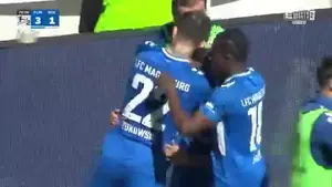 2 gole Mateusza Żukowskiego dla Magdeburga, aktualny lider klasyfikacji strzelców 2. Bundesligi :