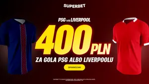 400 PLN za gola PSG lub Liverpoolu w hicie Ligi Mistrzów!!