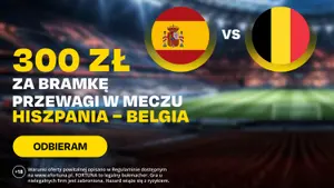Hiszpania broni serii bez straty gola. Teraz sprawdzi ją Belgia. Fortuna przygotowała bonus!