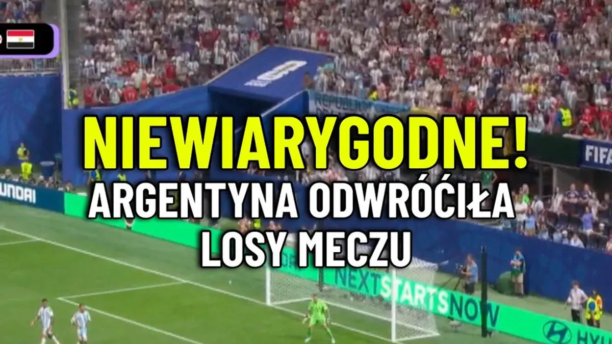 Absolutnie niewiarygodna końcówka meczu Argentyna – Egipt! Albicelestes w samej końcówce odrobili dwa gole straty, zadaj