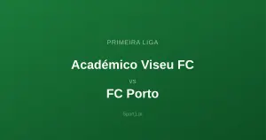 Académico Viseu FC - FC Porto: Typy bukmacherskie