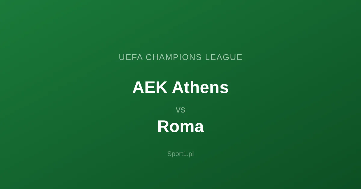 AEK Athens - Roma: Typy bukmacherskie
