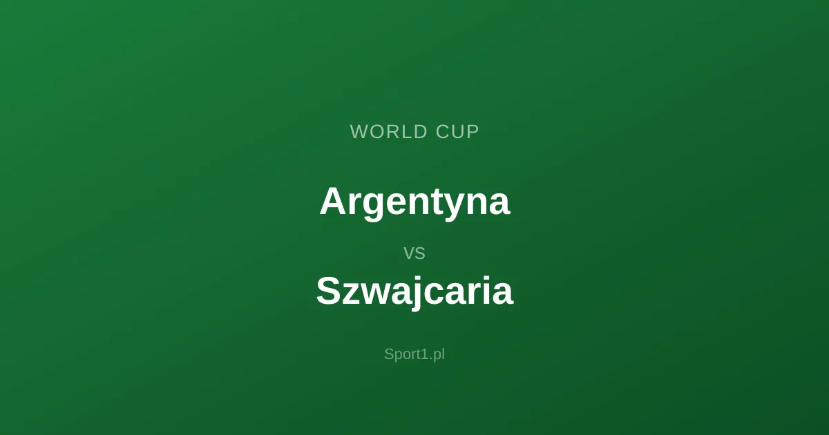 Argentyna - Szwajcaria: Typy bukmacherskie