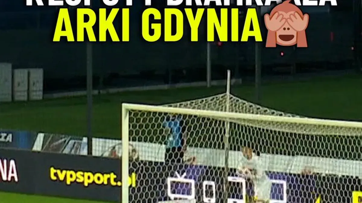 Arka Gdynia niespodziewanie przegrała z Unią Skierniewicie, a bramkarz drużyny z Pomorza miał problemy, nie tylko ze str