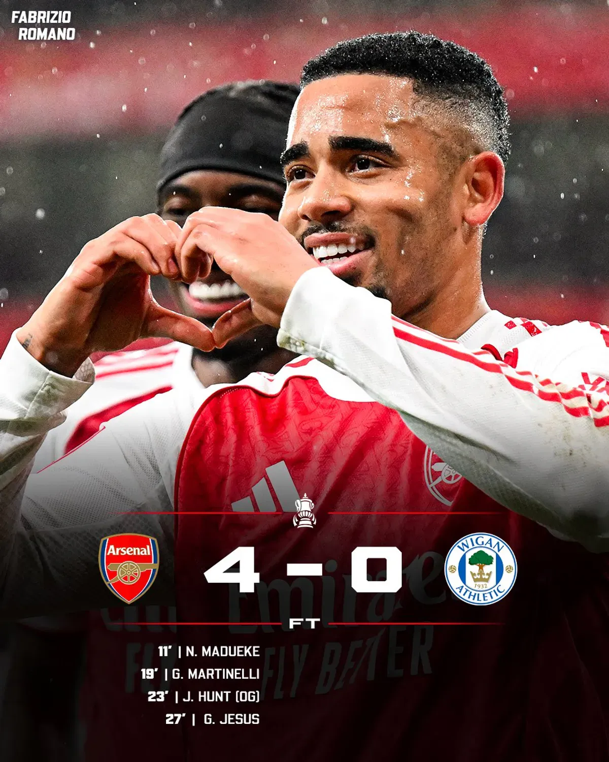 Wigan rozklepane, Arsenal łatwo awansuje do kolejnej rundy FA Cup