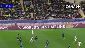 AS Monaco prowadzi z PSG już od pierwszej minuty! Pozostawiony bez krycia Folarin Balogun umieścił piłkę w siatce! Trans