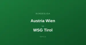 Austria Wiedeń - WSG Tirol: Typy bukmacherskie