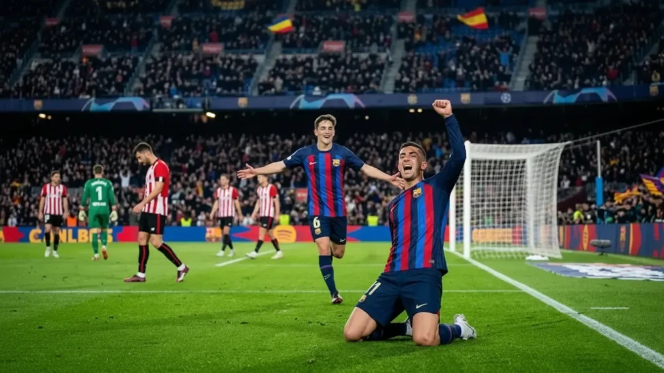 Barcelona triumfuje na Camp Nou. Gwiazdy Flick’a uciszyły Athletic Club