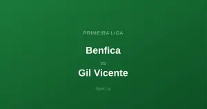 Benfica Lizbona - Gil Vicente: Typy bukmacherskie