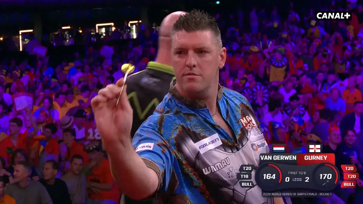 Big fish daryla gurneya! Pierwsza wielka ryba złowiona podczas World Series of Darts Finals 2026