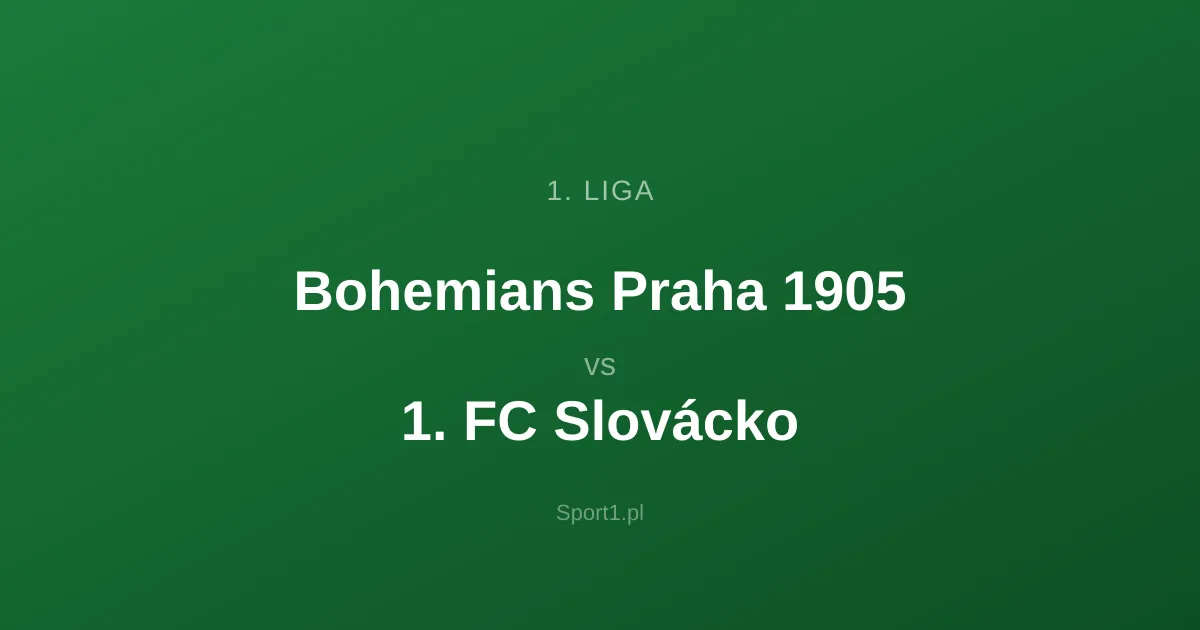 Bohemians Praha 1905 - 1. FC Slovácko: Typy bukmacherskie
