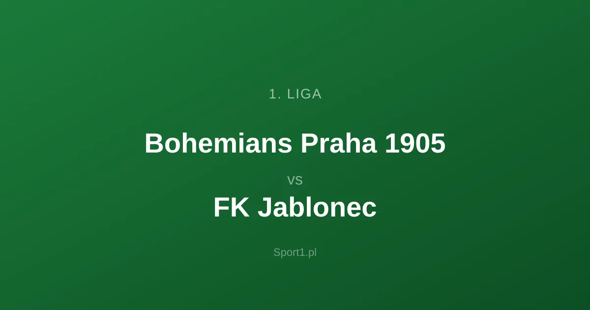 Bohemians Praha 1905 - FK Jablonec: Typy bukmacherskie