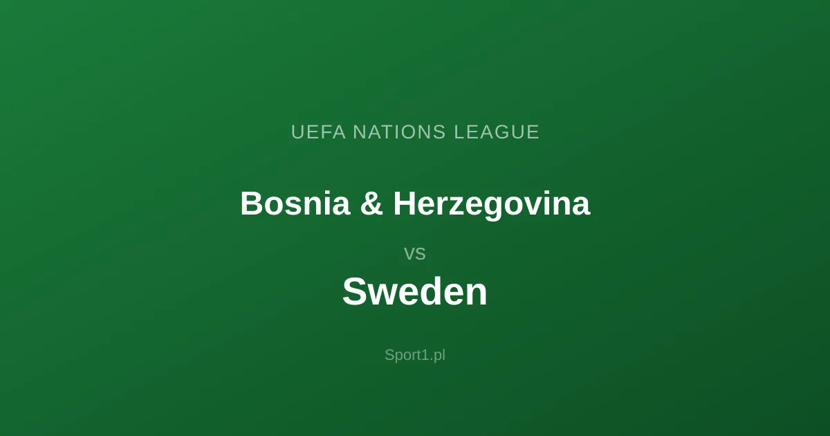 Bosnia & Herzegovina - Sweden: Typy bukmacherskie