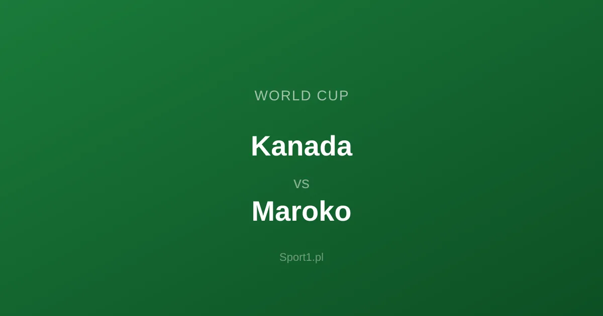 Kanada - Maroko: Typy bukmacherskie