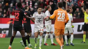 Chaos w hicie Bundesligi! Dwie czerwone kartki i trzy anulowane gole w meczu Bayeru z Bayernem