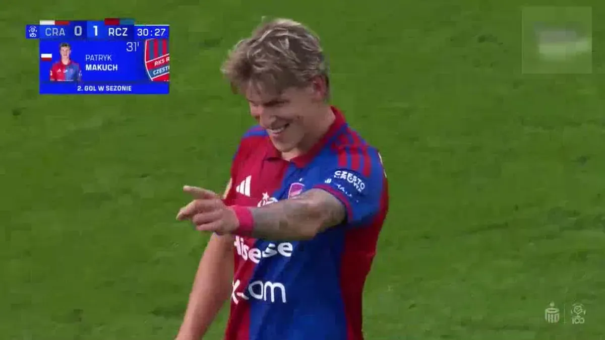 Cracovia 0-1 Raków Częstochowa Patryk Makuch