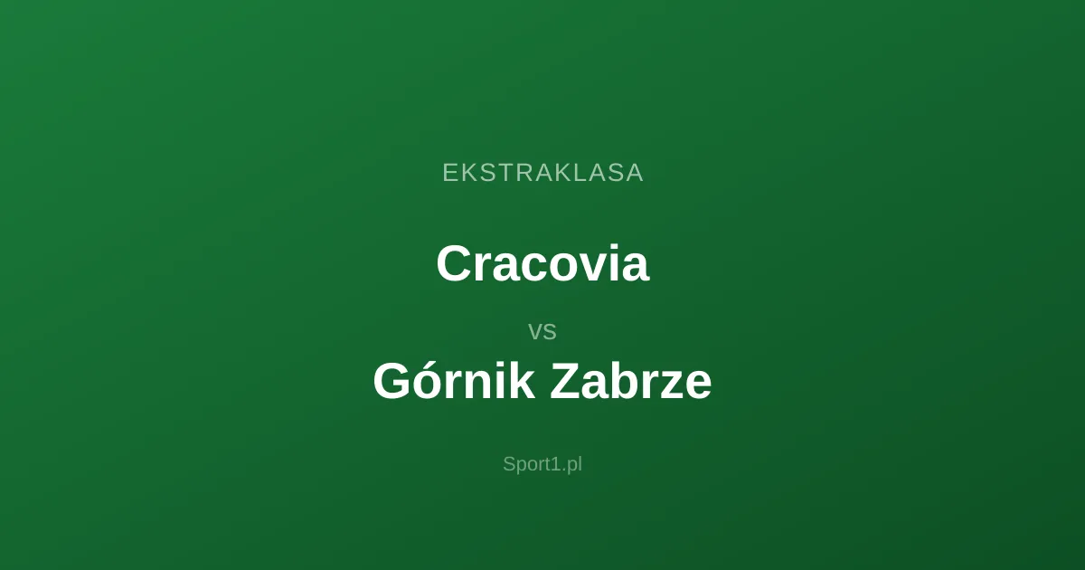 Cracovia - Górnik Zabrze: Typy bukmacherskie