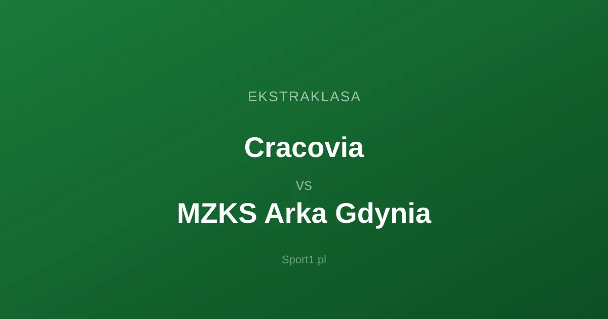 Cracovia - MZKS Arka Gdynia: Typy bukmacherskie