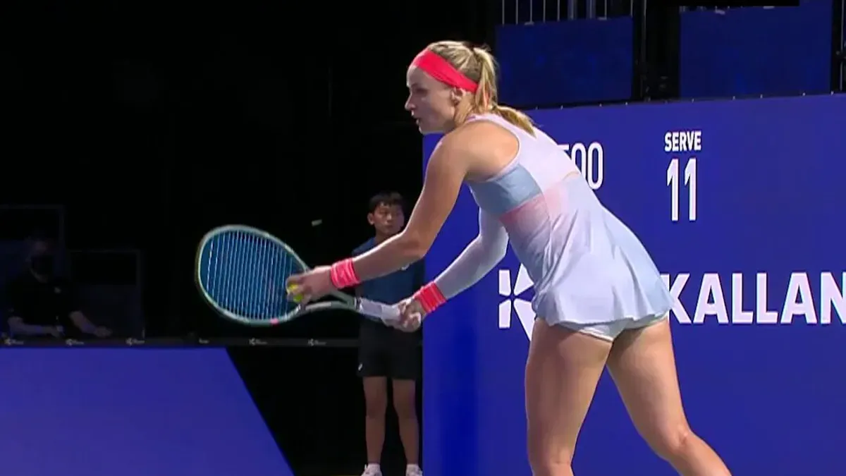 Czasami potrzeba odrobiny szczęścia. Maja Chwalińska z wyjątkowo nietypowym punktem Oglądaj WTA w CANAL+