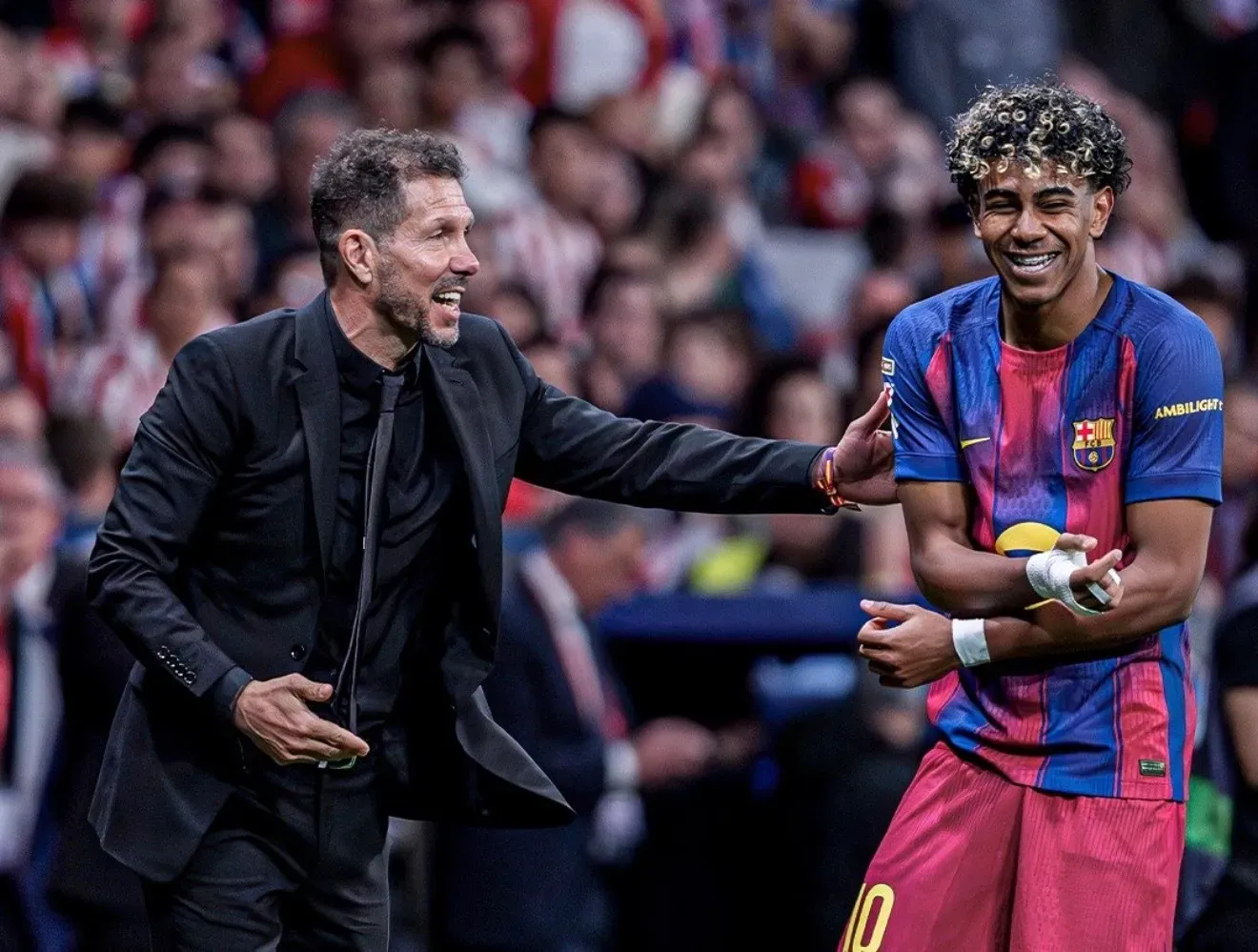 Diego Simeone wbija szpilkę Barcelonie. Wspomniał o Messim i Lamine Yamalu