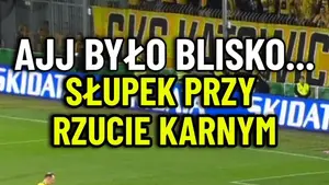 Do przerwy GKS Katowice remisuje w Żylinie! Piłka odbita od słupka trafiła do bramki. Oglądaj