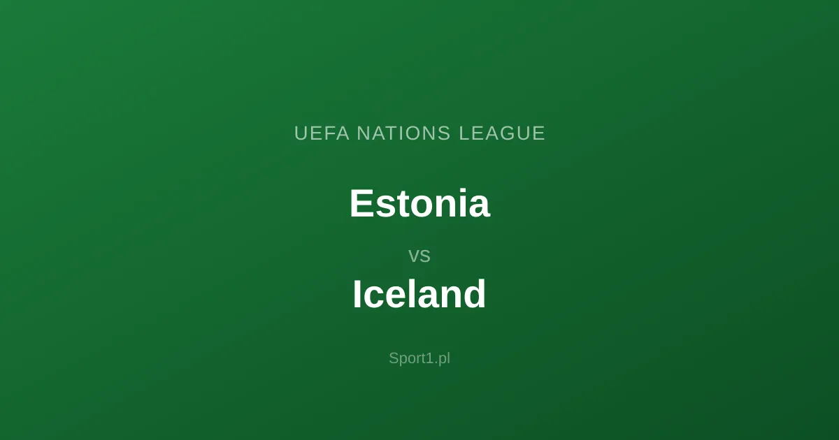 Estonia - Islandia: Typy bukmacherskie