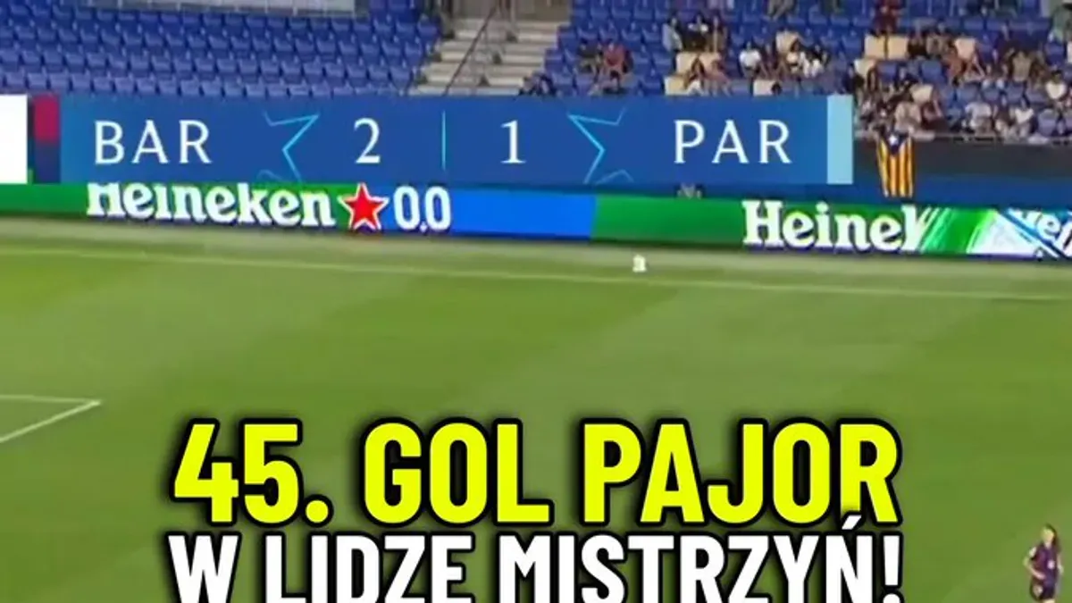 Ewa pajor z 45. Golem w lidze mistrzyń! Polka trafiła do siatki w pierwszej połowie meczu FC Barcelona – Paris