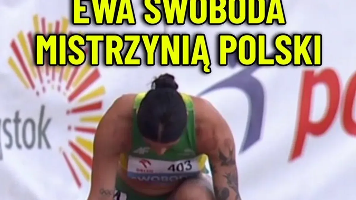 Ewa Swoboda po raz dziewiąty MISTRZYNIĄ POLSKI w biegu na 100 metrów. Czas: 11.05