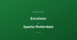 Excelsior - Sparta Rotterdam: Typy bukmacherskie