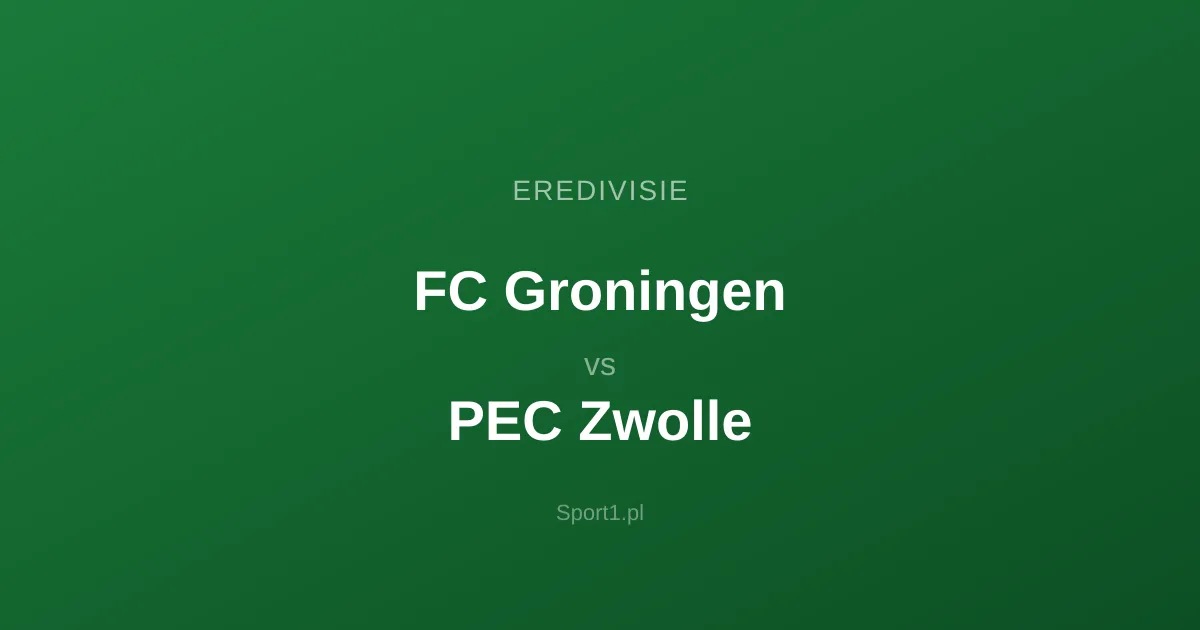 FC Groningen - PEC Zwolle: Typy bukmacherskie