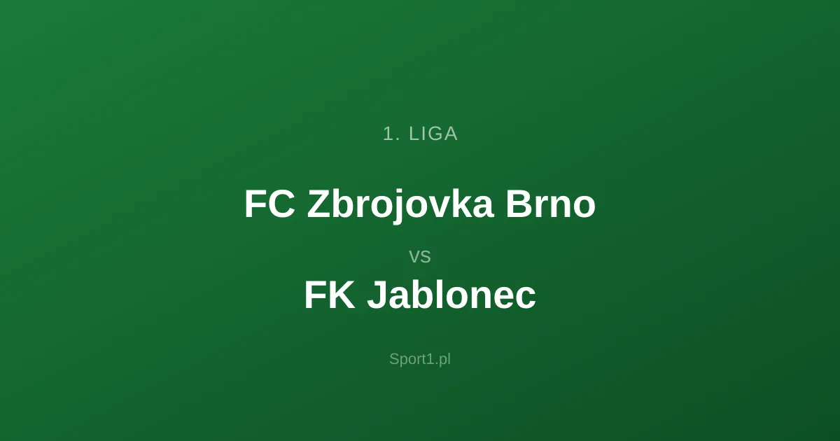 FC Zbrojovka Brno - FK Jablonec: Typy bukmacherskie
