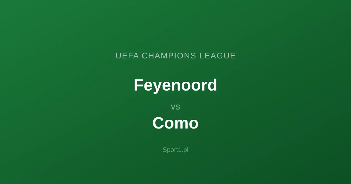 Feyenoord - Como: Typy bukmacherskie