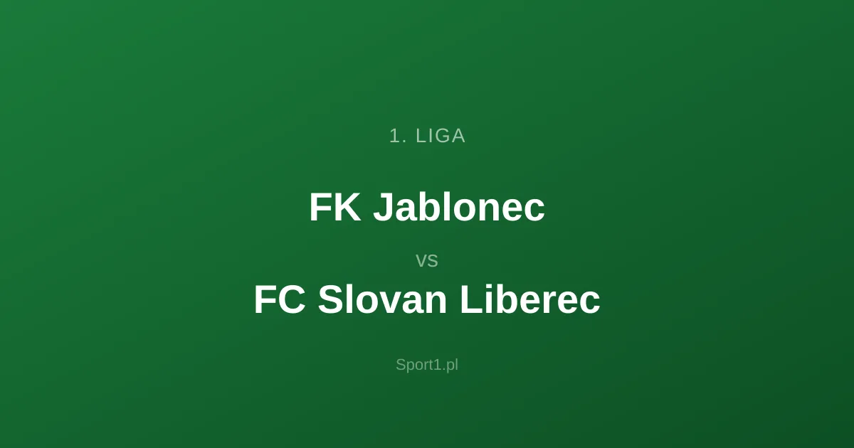 FK Jablonec - FC Slovan Liberec: Typy bukmacherskie