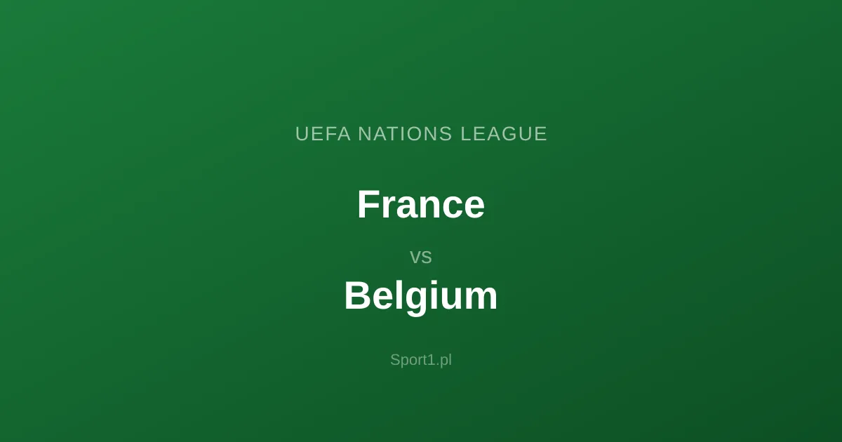 France - Belgium: Typy bukmacherskie