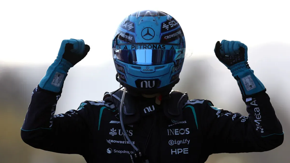 George Russell obronił zwycięstwo w Baku. Verstappen przegrał o 0,196 sekundy